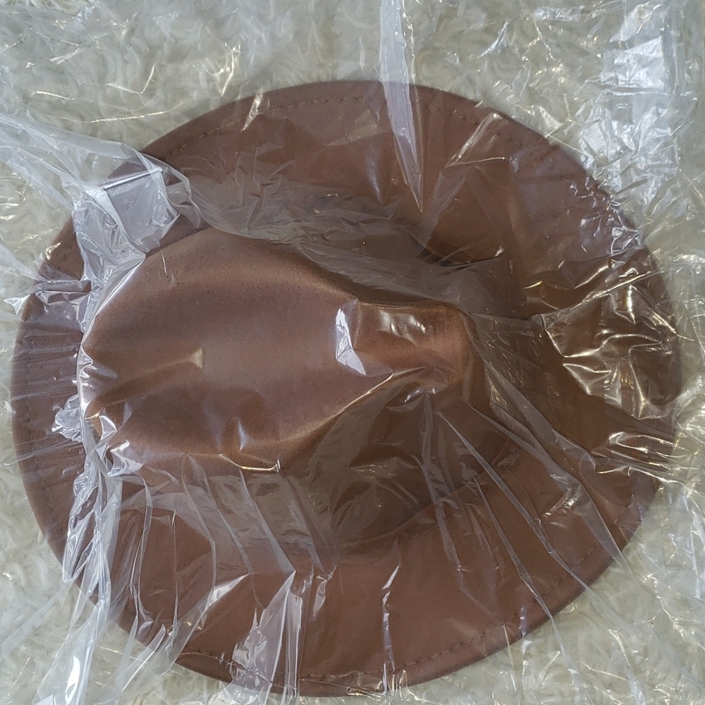 Camel Felt Panama Hat - Fedora Nwot - Picture 3 of 5